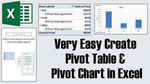 pivot table pivot chart in ms excel