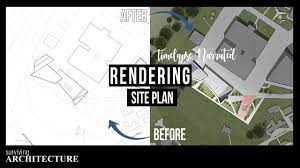 architecture site plan rendering