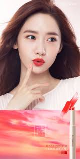 yoona appears divine in sunset lipstick