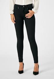 Mid Rise Miracle Skinny Jeans In Black Get Great Deals At