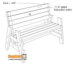 diy 2x4 outdoor bench plans