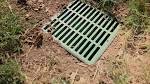 French drain catch basin