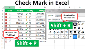 Check Mark In Excel Top 7 Ways To Insert Tick Mark