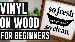 Beginner Tutorial: How To Apply Vinyl to Wood + FREE SVG FILES FOR CRICUT -  YouTube