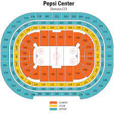 the pepsi center seating chart