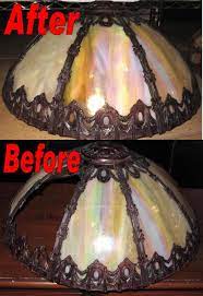 Iridescent Slag Lamp Repair Lamp