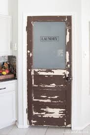 Vintage Touch Rustic Laundry Door