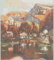 West Country Cross Stitch Chart Ref249 The Cheddar Gorge
