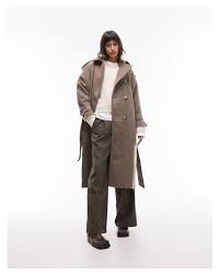 Top Super Oversized Brushed Trench