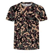 Amazon Com Deatu Camouflage Cool T Shirts Short Sleeve For