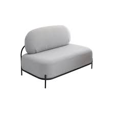 2 seater quality fabric sofa with metal