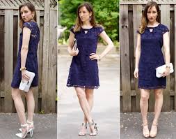 what color shoes with a navy dress