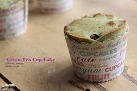 Amiliaya Recipe Green Tea Cup Cake With Red Bean Filling  gambar png