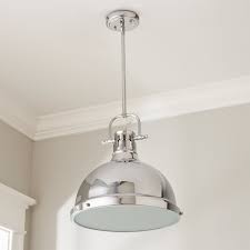 Classic Dome Shade Pendant Light With Rod Large Shades Of Light