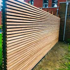 Slatted Fence Boards Hardwood Discount Uk