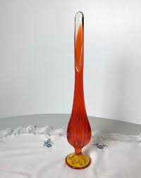 Vtg Viking Art Glass 13 3 4 Stretch Bud
