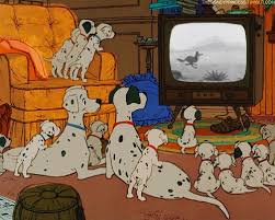 Image result for cartoon characters watching tv