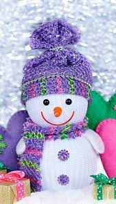 cute snowman winter is here hd phone
