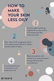 how to train your skin to be less oily