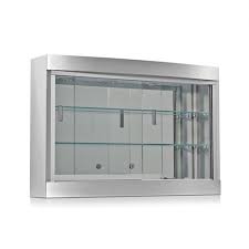 Wall Mounted Display Case With Curved