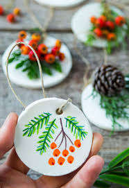 salt dough air dry clay ornaments