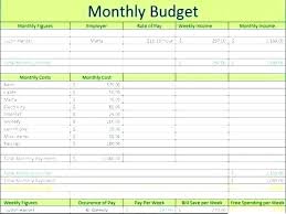 Business Budgeting Expense Worksheet Monthly Free Monthly
