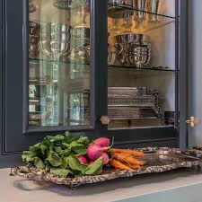 Glass Doors On Black China Cabinet