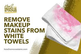 remove makeup stains from white towels