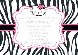 Party Invitation Templates Hello Kitty Invitations With