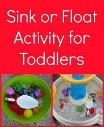sink or float activity for toddlers