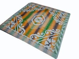 polyester printed plastic floor mat