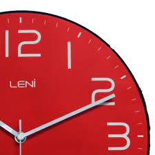 Buy Leni Classic Wall Clock Red