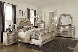 Cavalier Silver Panel Bedroom Set By