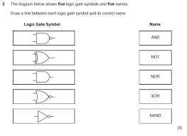 exam questions logic gates bits of