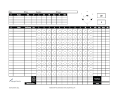 Printable Baseball Score Sheet Template Little League Scorebook