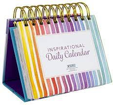Shop books, jigsaw puzzles, and more! Amazon Com Motivational Inspirational Perpetual Daily Flip Calendar Self Standing Easel Rainbow Stripe Office Products