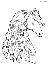 horses coloring pages free