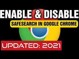 how to turn google safe search on and