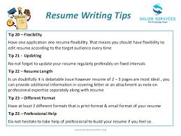 Resume Writing Tips