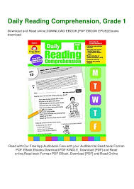 Weekly reading comprehension books that kids love. Download Pdf Daily Reading Comprehension Grade 1 Ebook