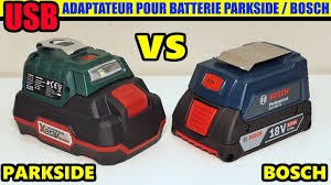 Parkside 20v 4ah rechargeable battery. Adaptateur Usb Pour Batterie Parkside Bosch Cordless Battery Adaptor Akku Adapter Youtube