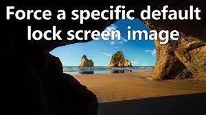 specific default lock screen image