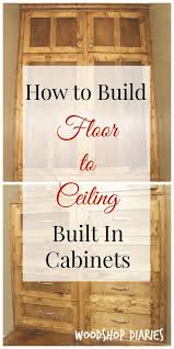 how to build floor to ceiling built ins