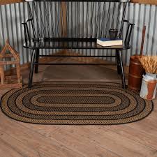 tan jute rug oval w pad 36x60 69463