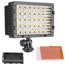 Details About Neewer Cn 160 Dimmable Led Video Light With Diffuser Battery And Usb Charger Kit