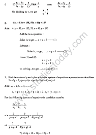 Cbse Class 10 Maths Hots Pair Of Linear