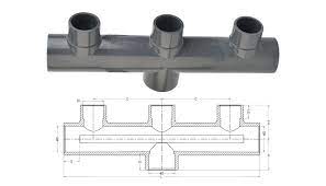 Pvc Manifold 50x40 Pn16