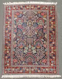 kashan persian carpet iran old mid