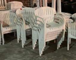 White Patio Furniture 4 Chairs For 30