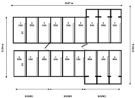 Floor Plan Of Three Pig Housing Rooms